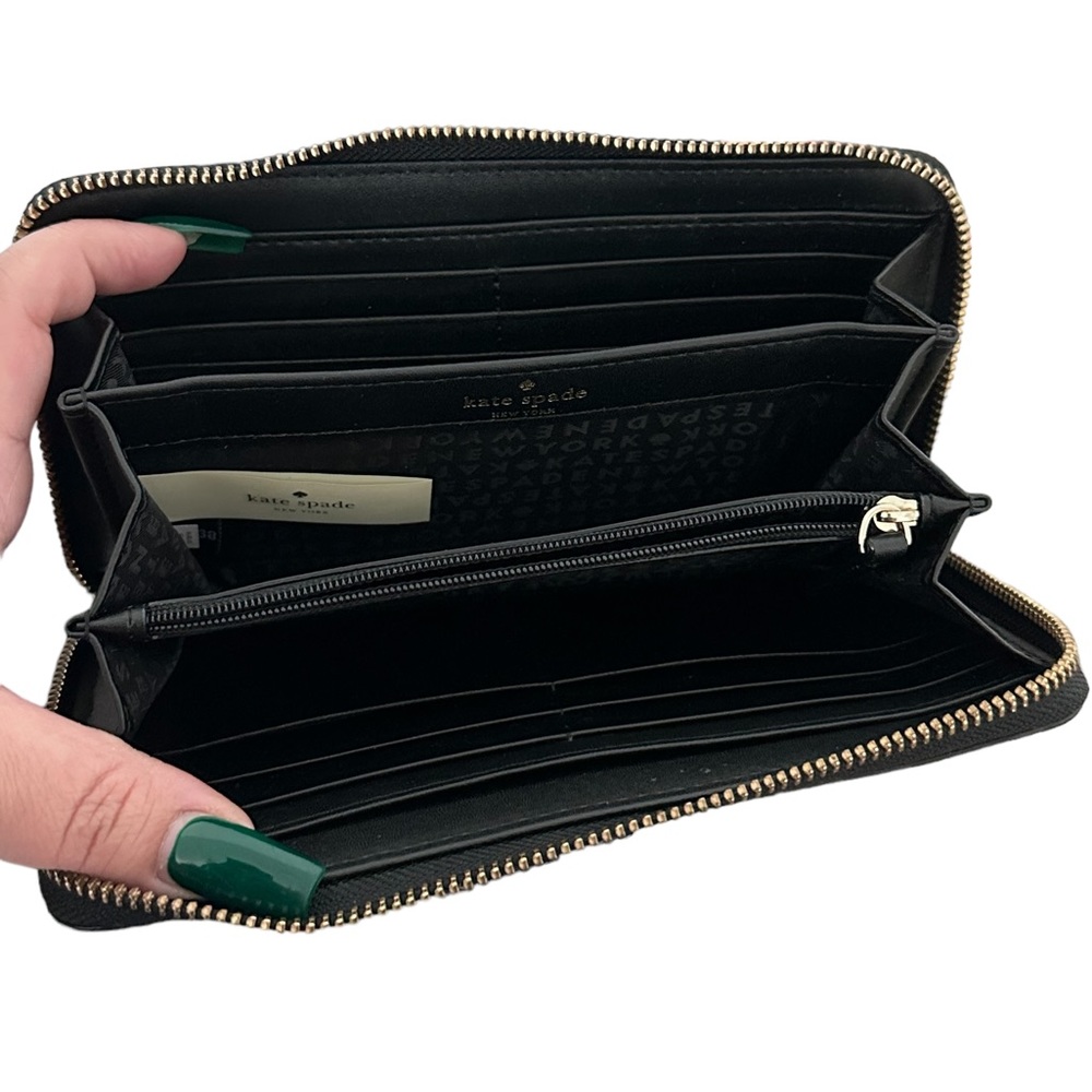 Kate Spade black leather wallet - Picture 4 of 4
